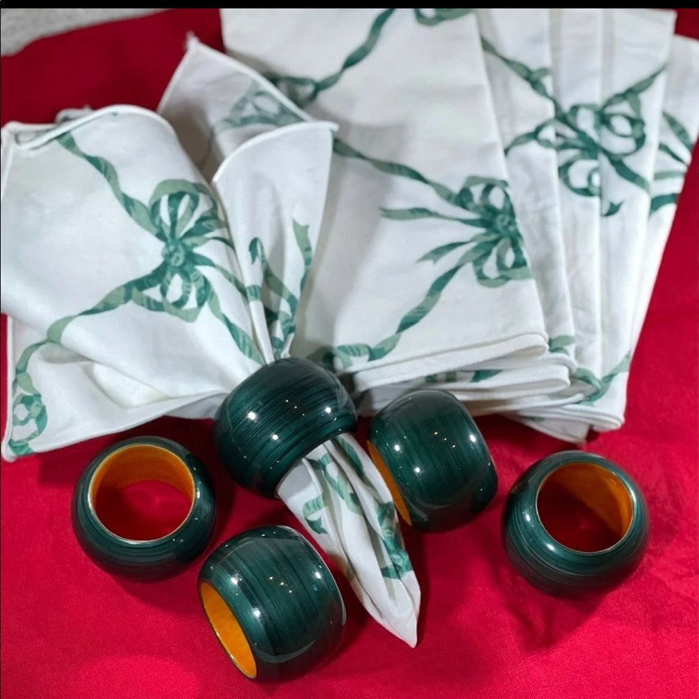 5 Napkin Rings - Picture 1 of 2